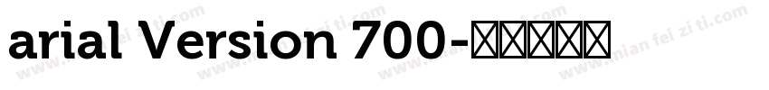 arial Version 700字体转换